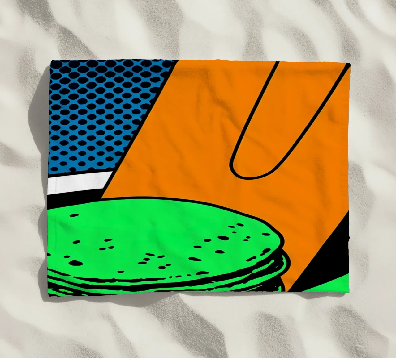 Pancake - Pop Art telo mare da ColorCrash Gallery