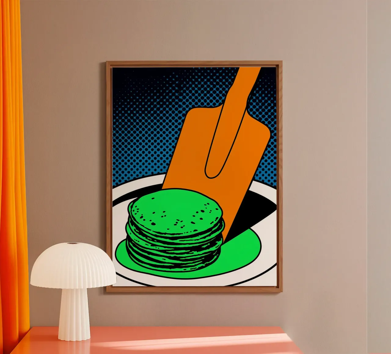 Pancake - Pop Art alluminio dibond da ColorCrash Gallery