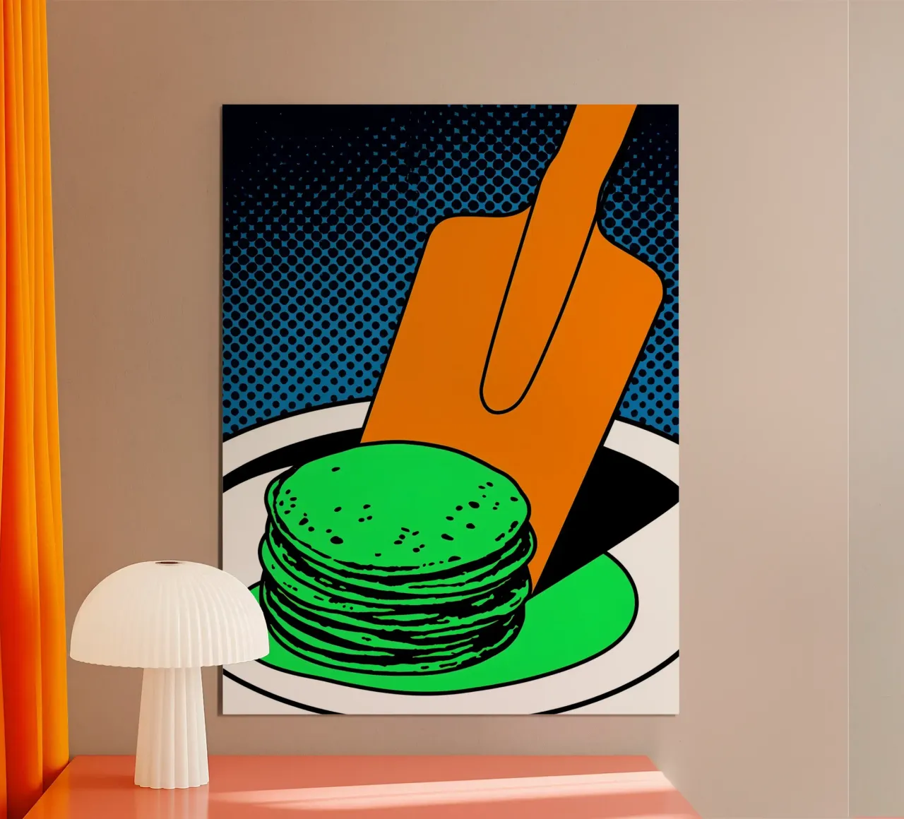 Pancake - Pop Art carta hahnemühle da ColorCrash Gallery