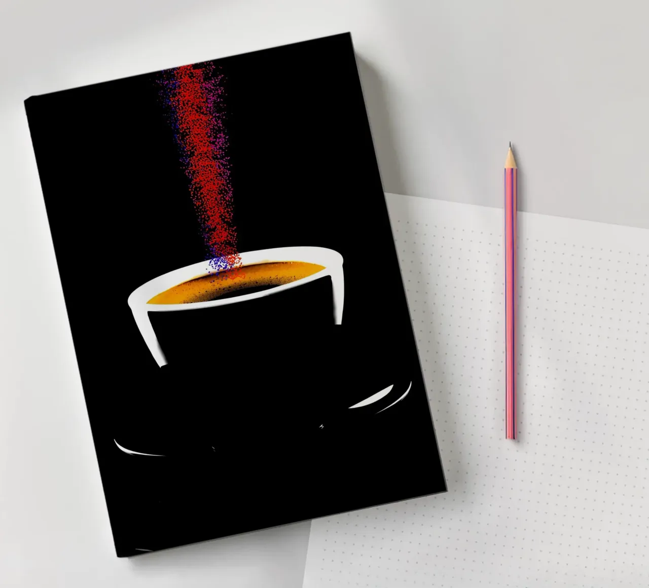 Coffee- Pop Art notebook by ColorCrash Gallery