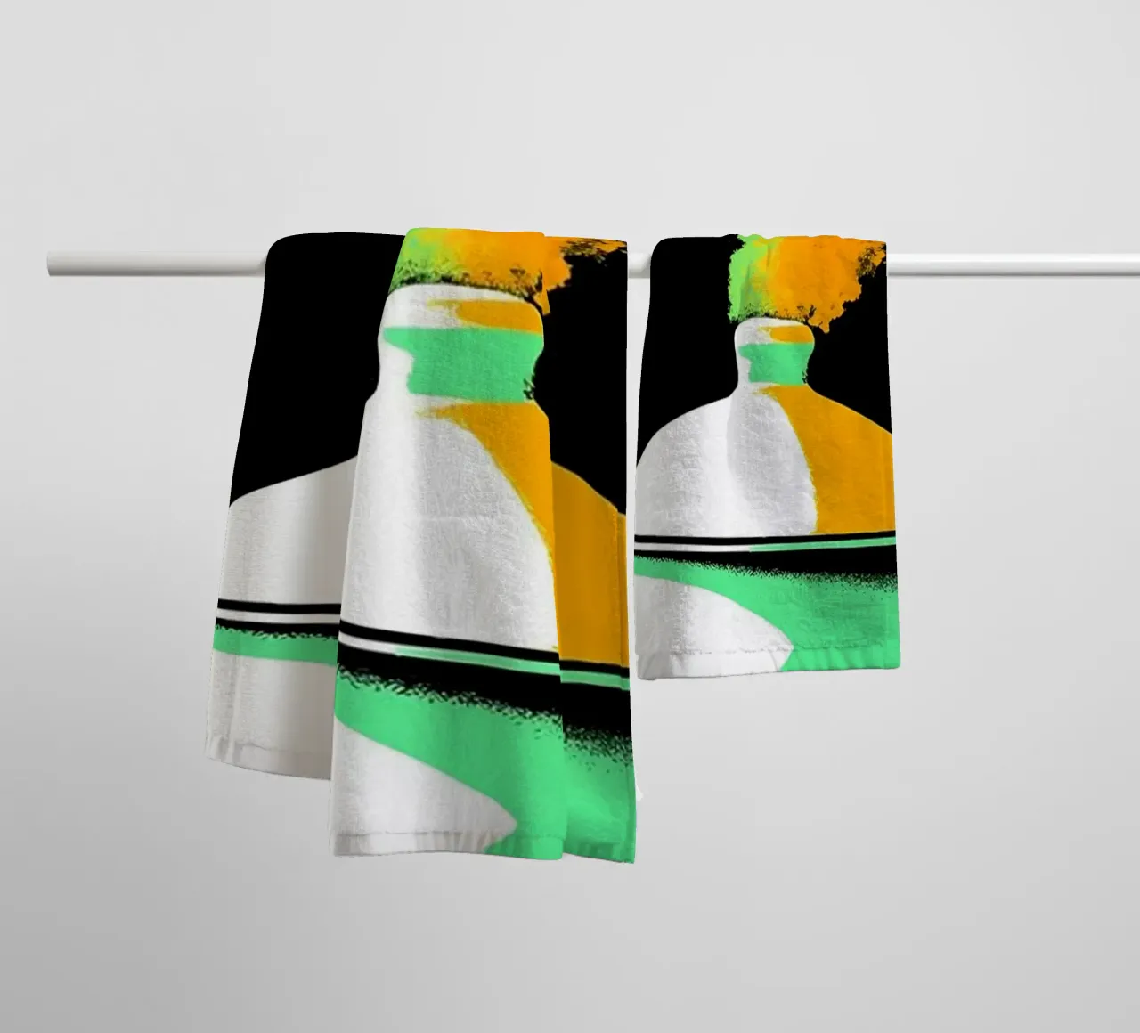Teiera - Pop Art asciugamano da bagno da ColorCrash Gallery