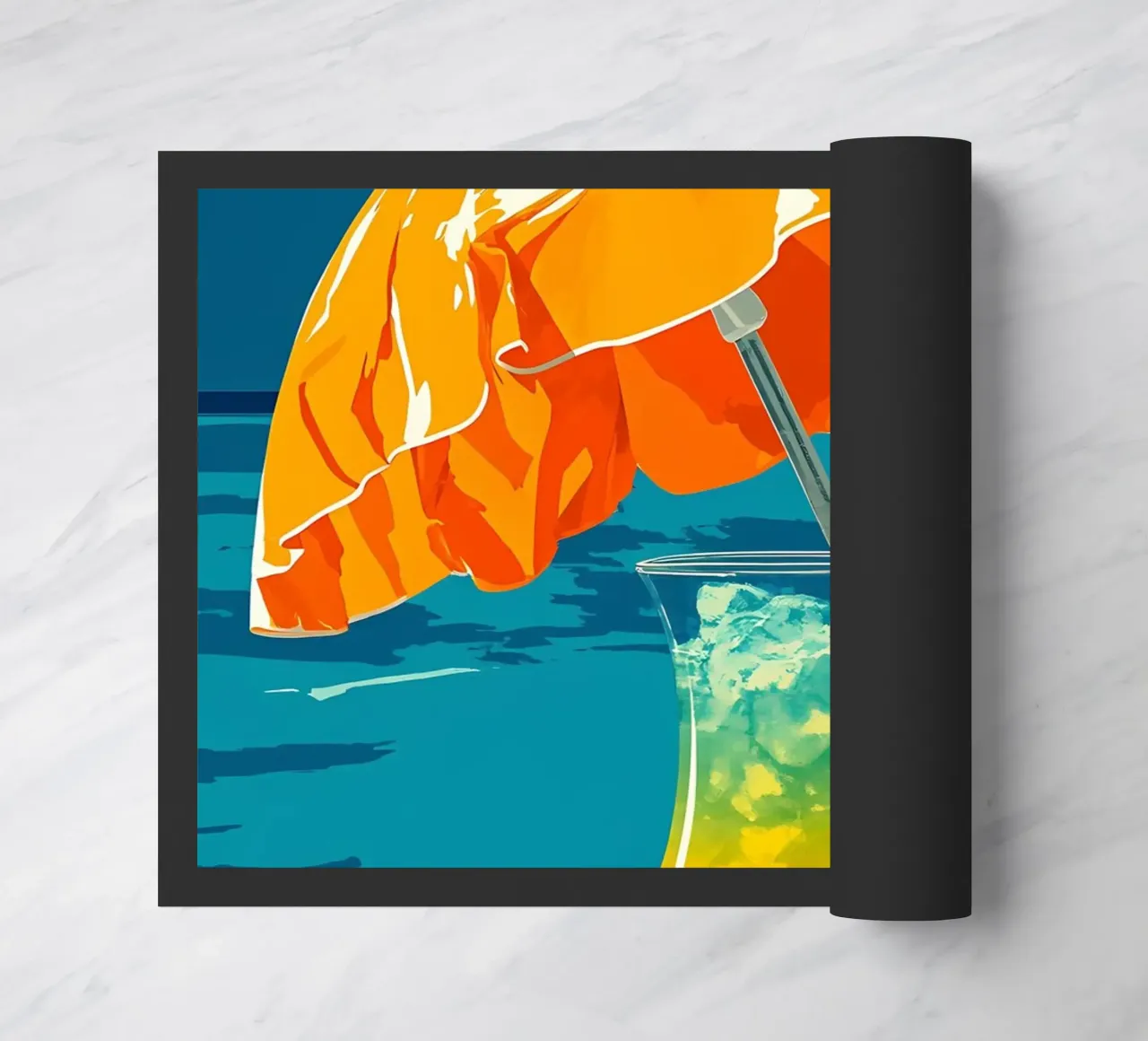 Bere in spiaggia - Pop Art zerbino da ColorCrash Gallery