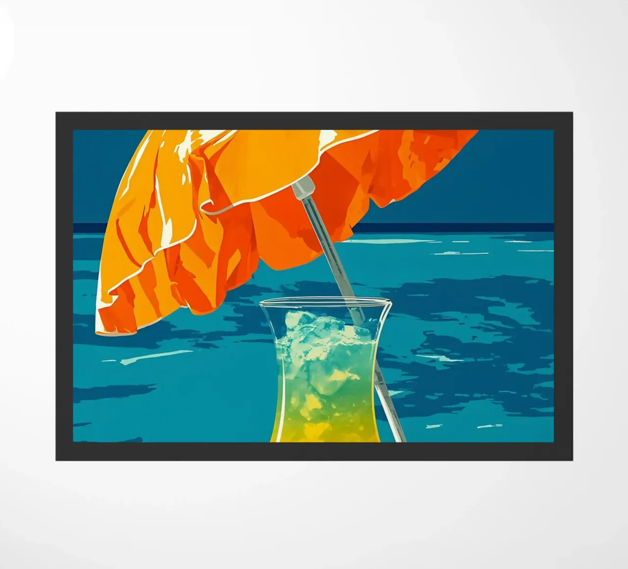 Bere in spiaggia - Pop Art zerbino da ColorCrash Gallery