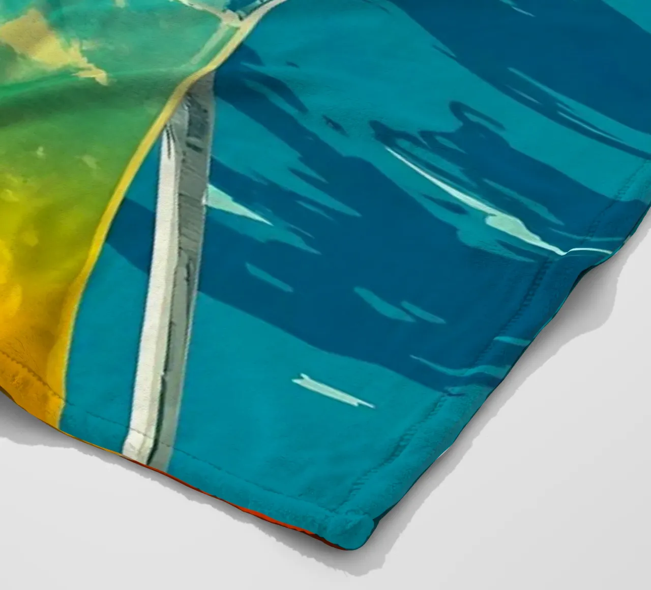 Bere in spiaggia - Pop Art coperta in pile da ColorCrash Gallery