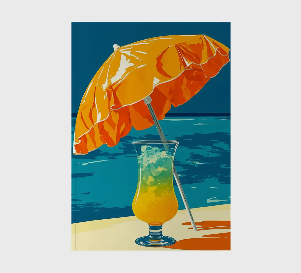 Bere in spiaggia - Pop Art diario da ColorCrash Gallery