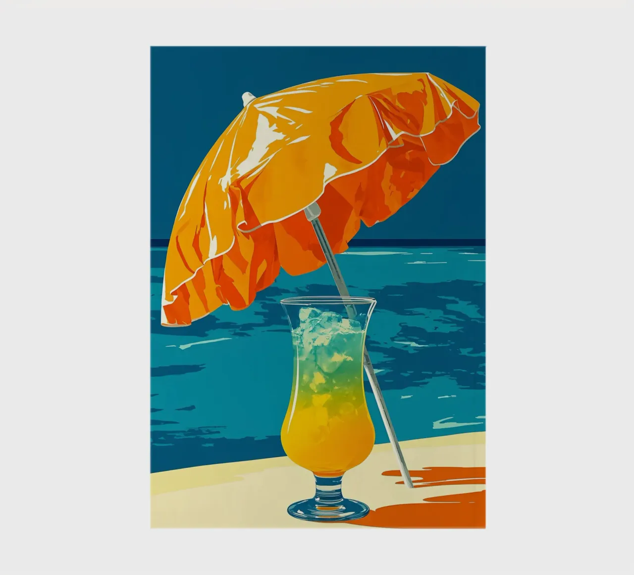 Bere in spiaggia - Pop Art diario da ColorCrash Gallery