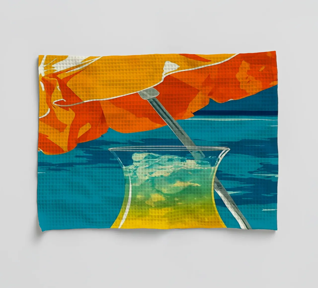Bere in spiaggia - Pop Art canovaccio da cucina da ColorCrash Gallery