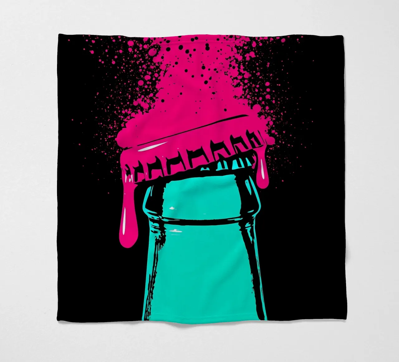 Bevanda rinfrescante - Pop Art coperta in pile da ColorCrash Gallery