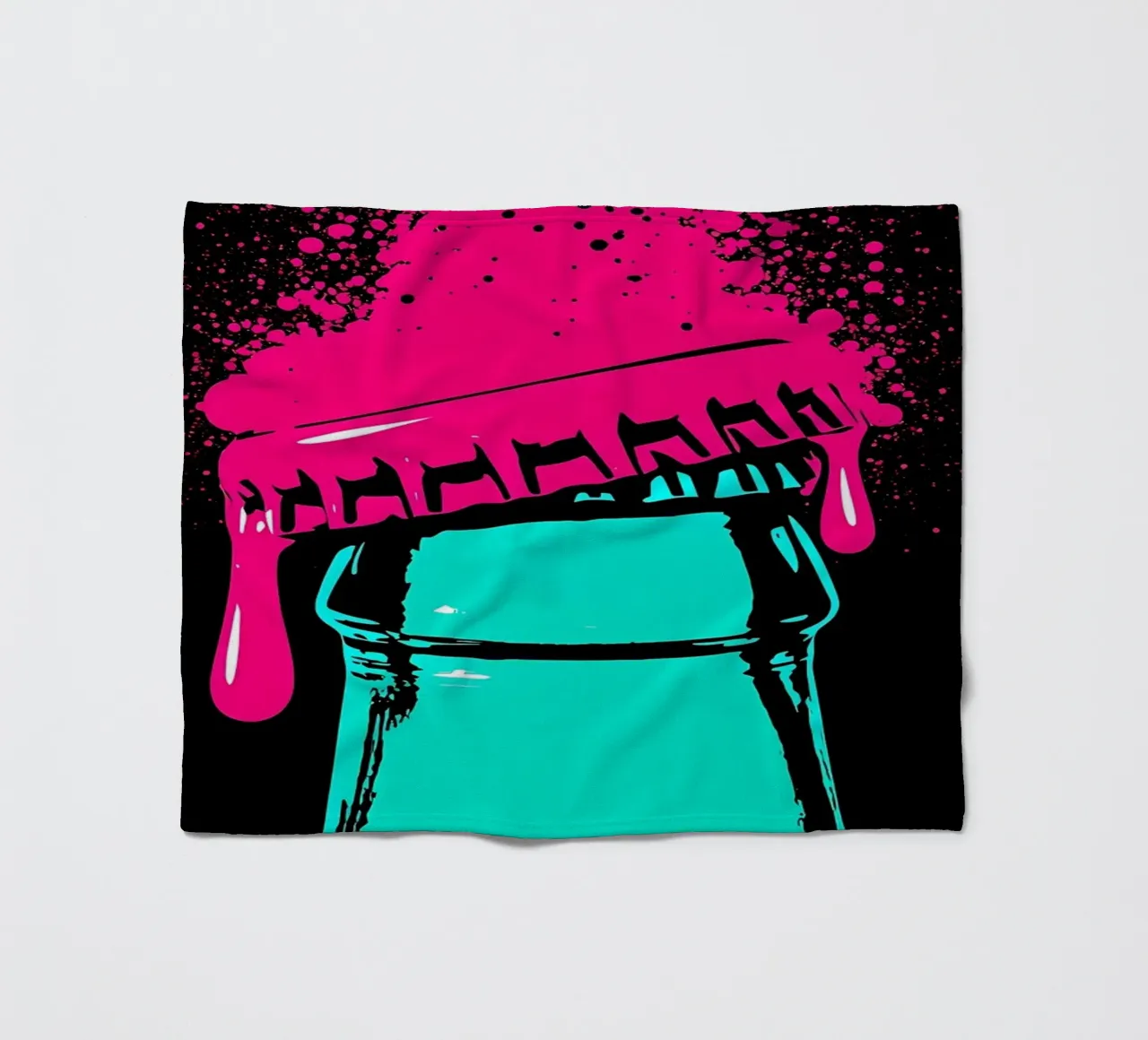Bevanda rinfrescante - Pop Art coperta in pile da ColorCrash Gallery