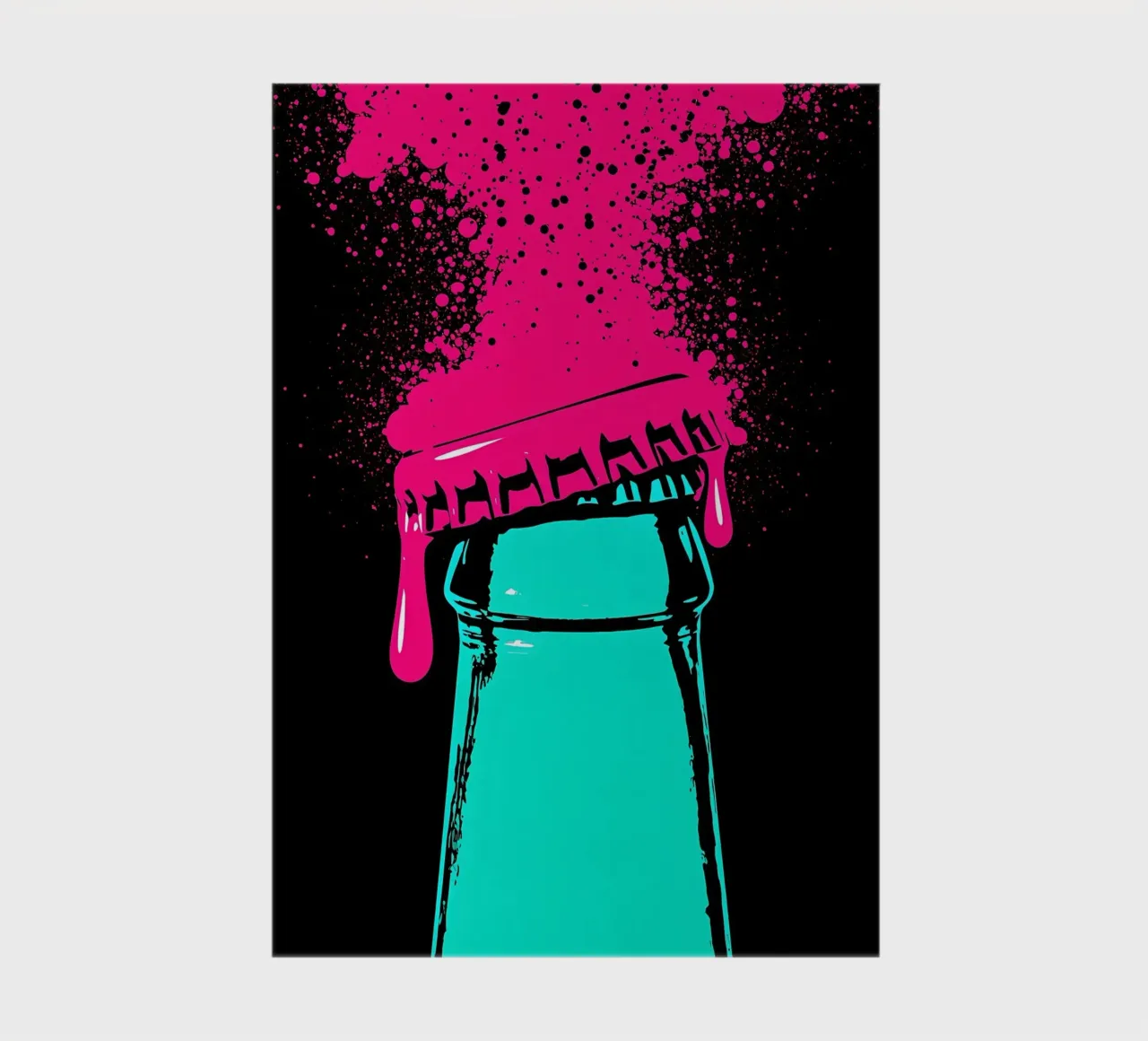 Refreshment Drink - Pop Art notebook by ColorCrash Gallery