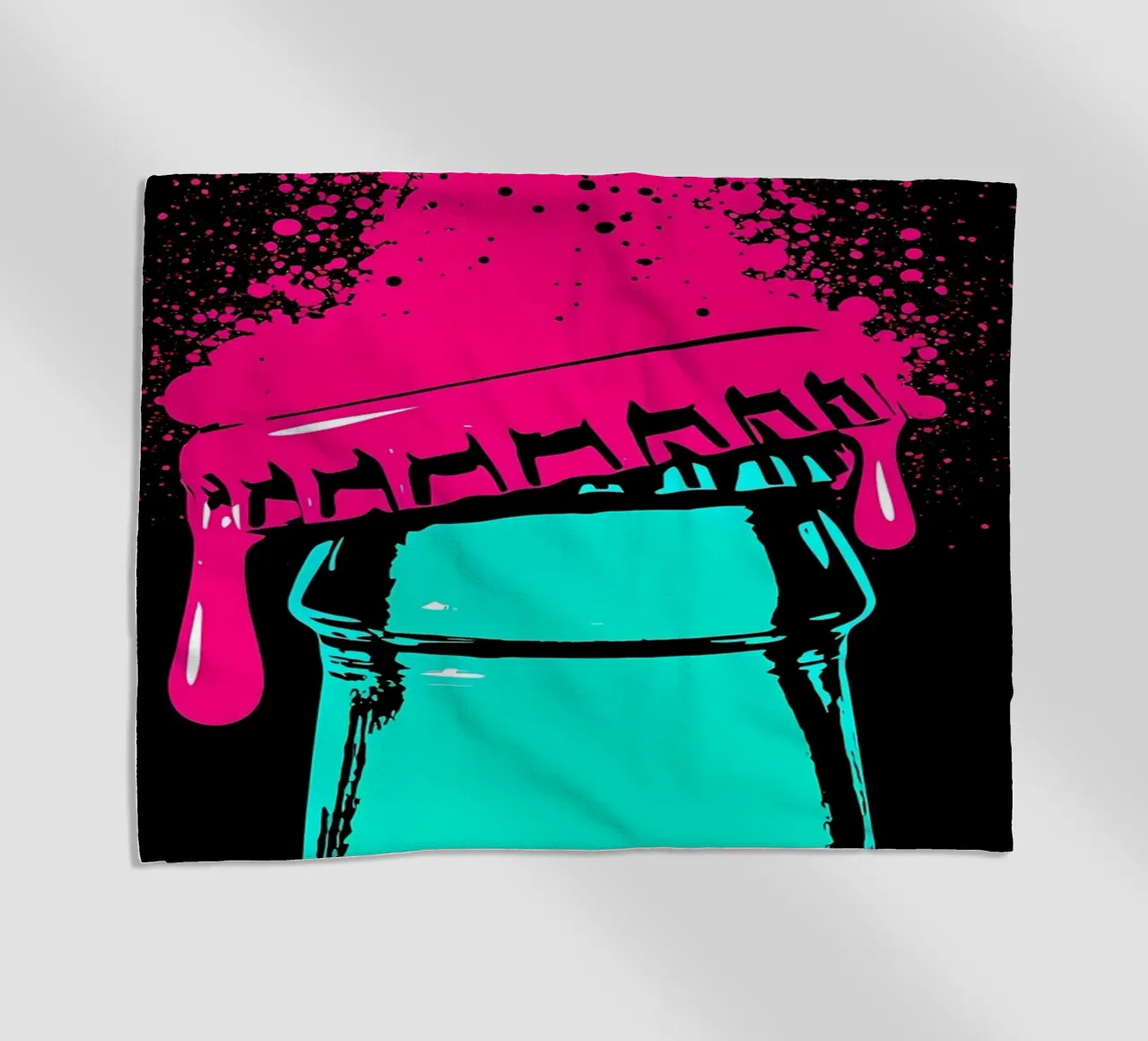 Bebida refrescante - Pop Art toalla de playa de ColorCrash Gallery