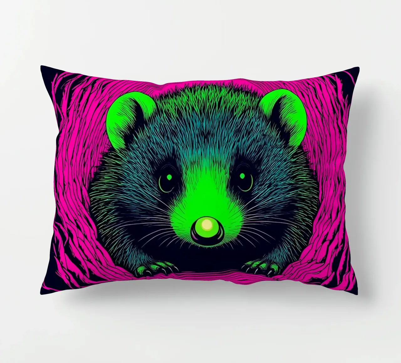 Procione che scava - Pop Art cuscino da ColorCrash Gallery