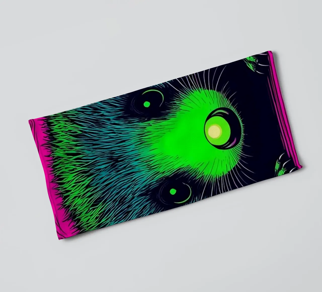 Procione che scava - Pop Art asciugamano da bagno da ColorCrash Gallery