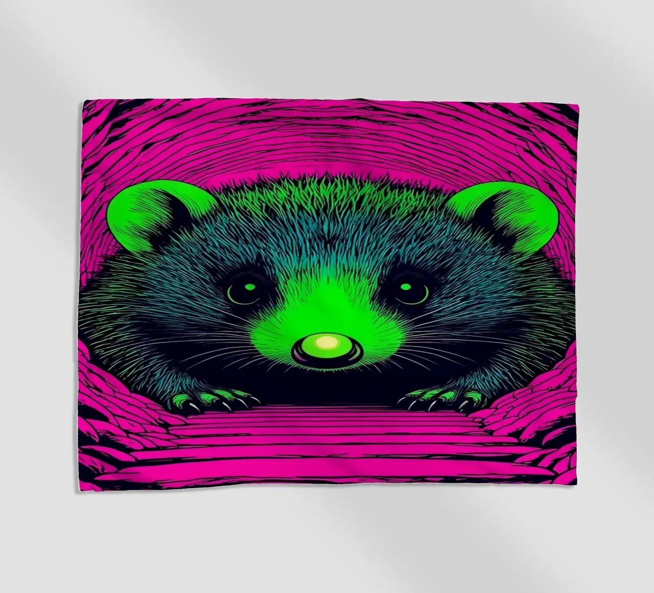 Procione che scava - Pop Art telo mare da ColorCrash Gallery