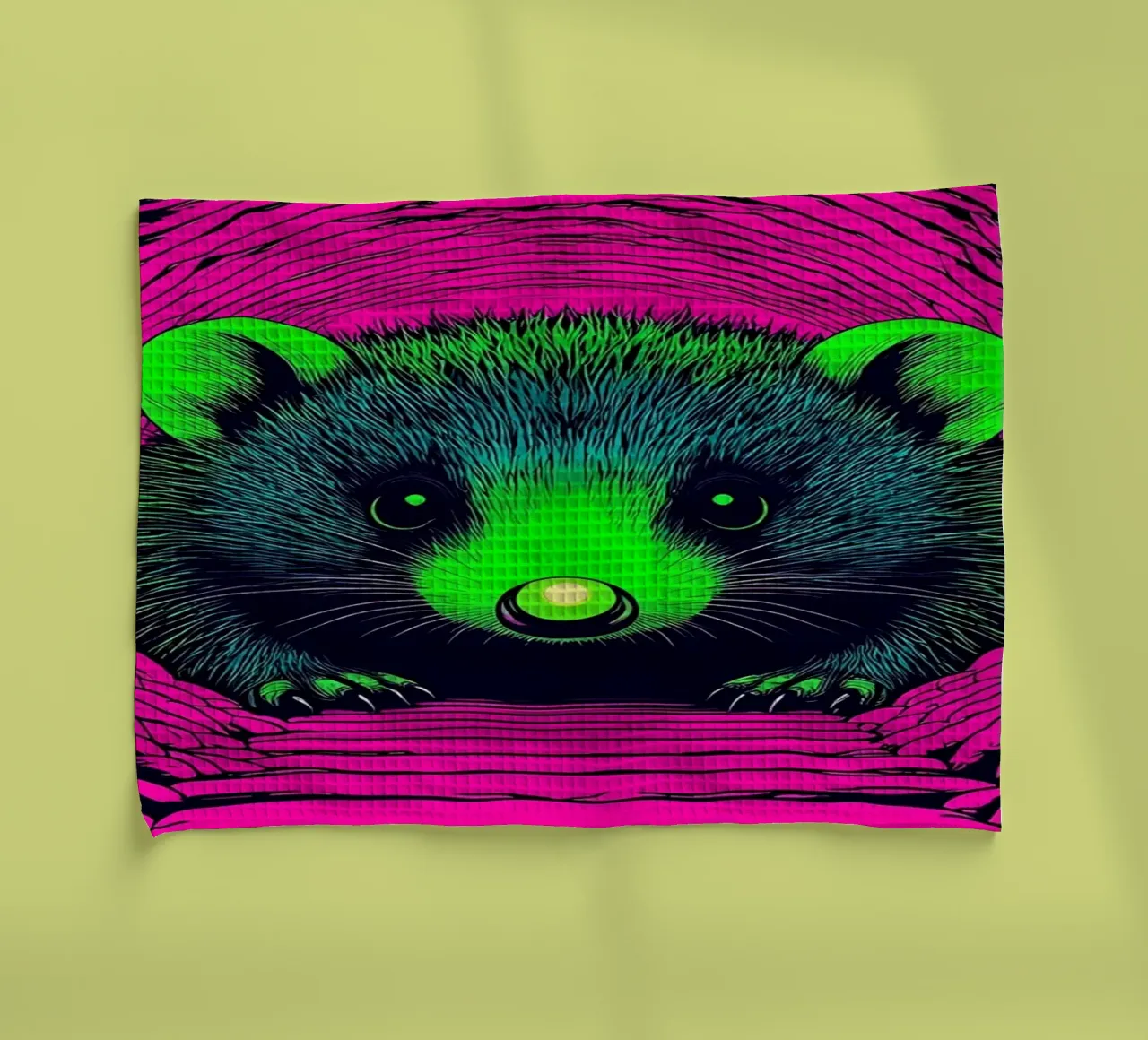 Procione che scava - Pop Art canovaccio da cucina da ColorCrash Gallery