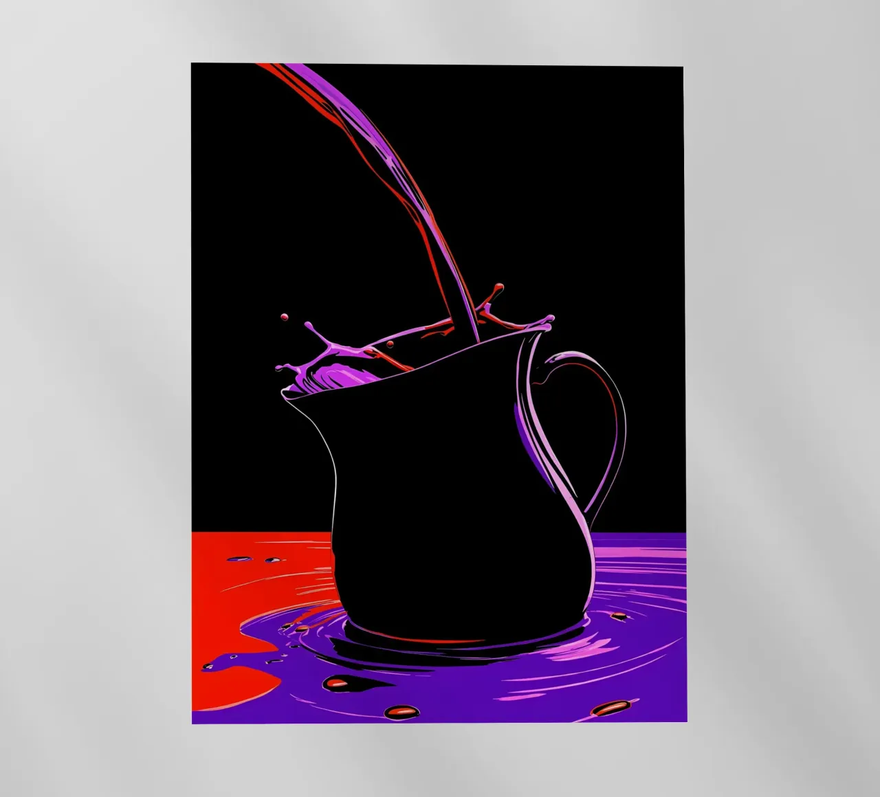 Acqua in brocca - Pop Art pellicola backlit da ColorCrash Gallery