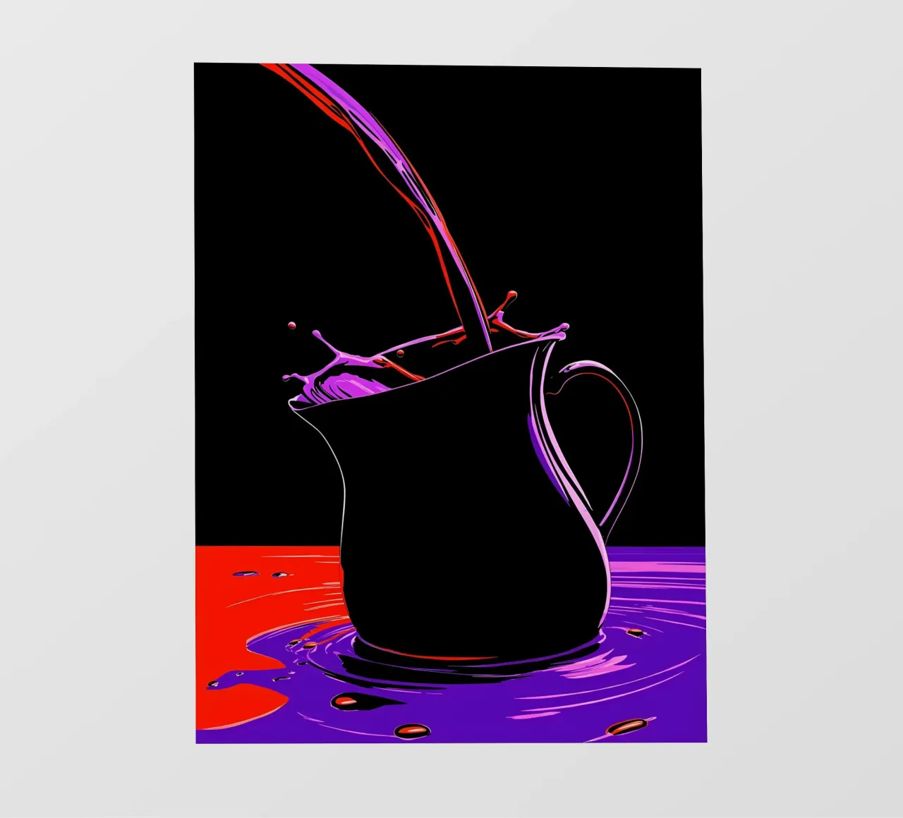 Acqua in brocca - Pop Art pellicola backlit da ColorCrash Gallery