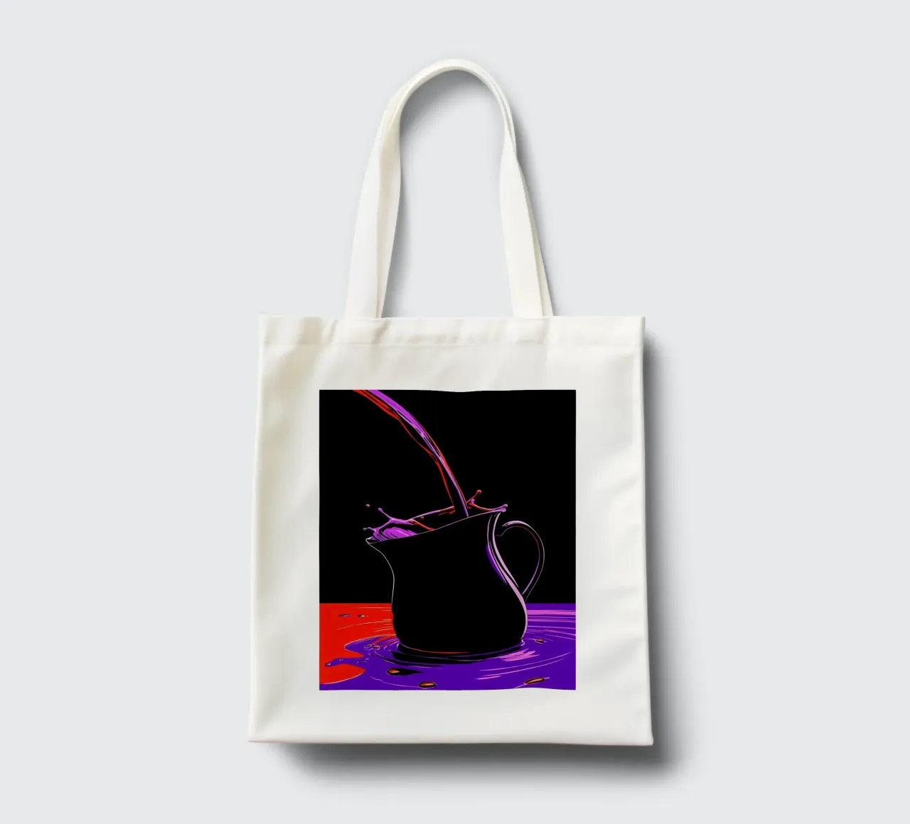 Acqua in brocca - Pop Art borsa in juta da ColorCrash Gallery