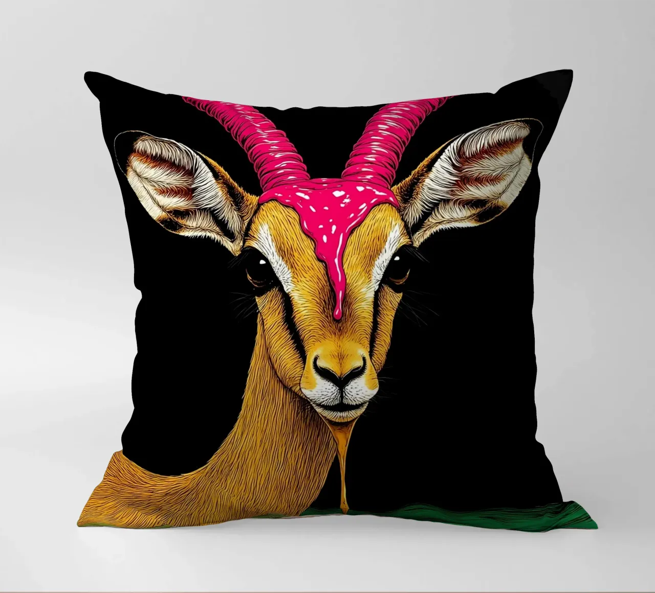 Antilope - Pop Art cuscino da ColorCrash Gallery