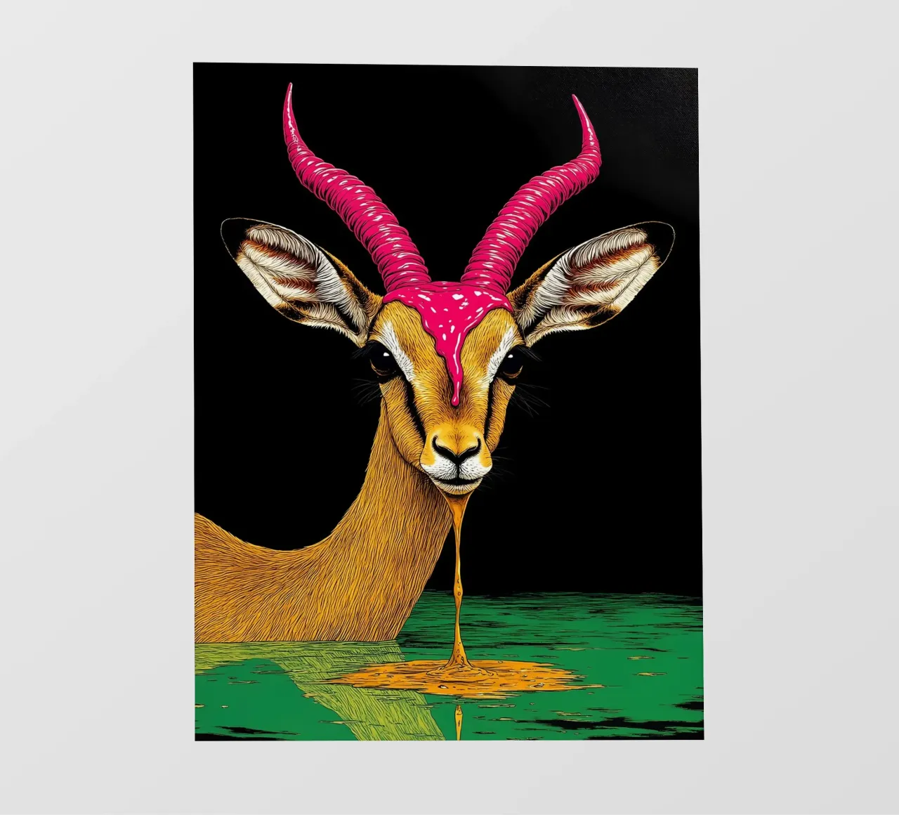 Antilope - Pop Art pellicola backlit da ColorCrash Gallery