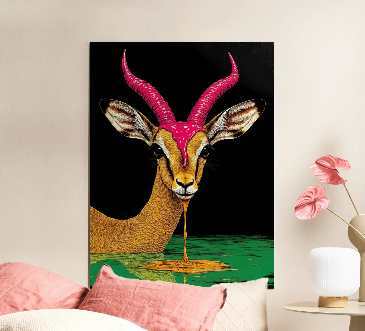 Antilope - Pop Art carta hahnemühle da ColorCrash Gallery