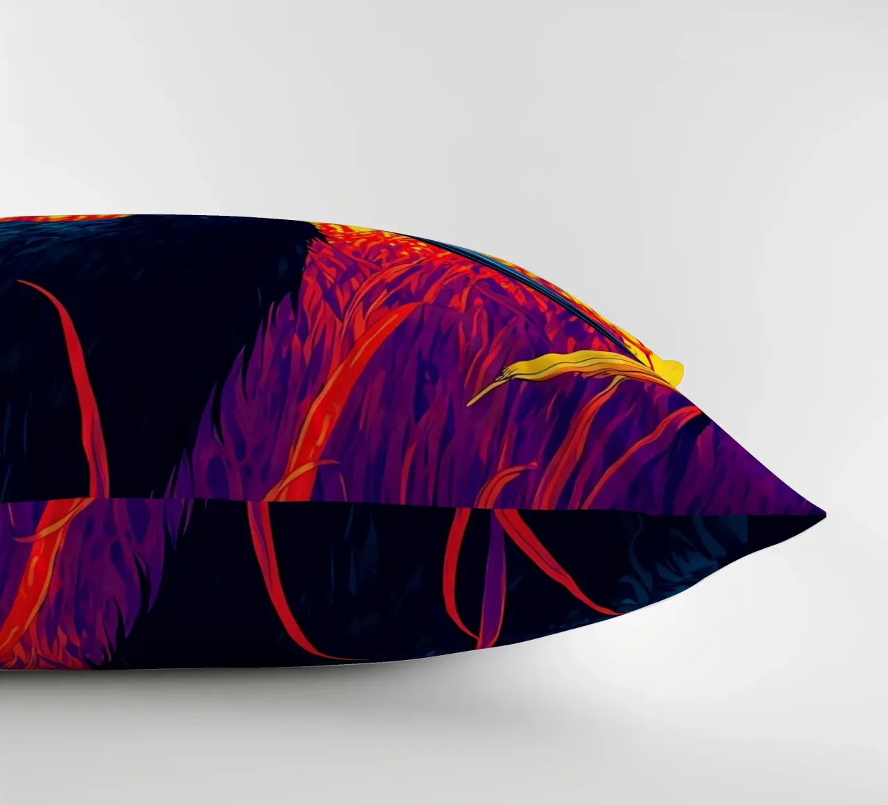 Cicogna nera - Pop Art cuscino da ColorCrash Gallery