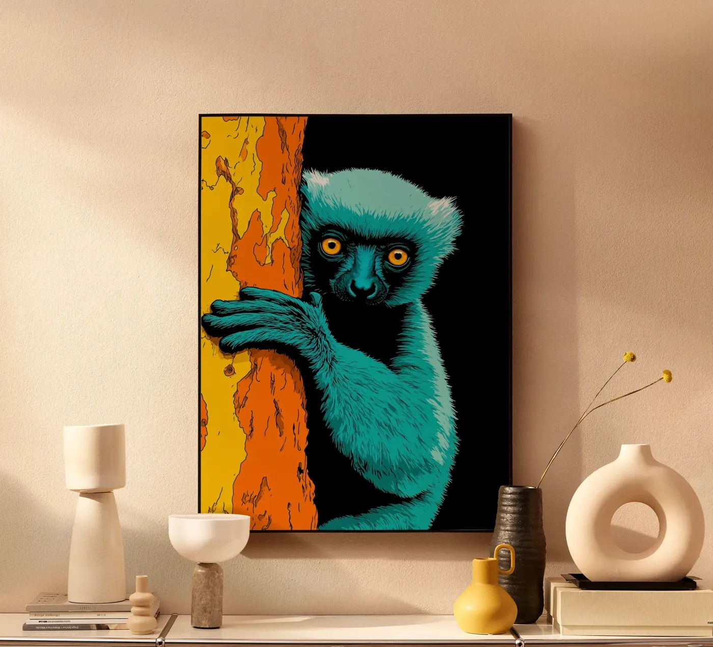 Lemur - Pop Art plexiglas de ColorCrash Gallery