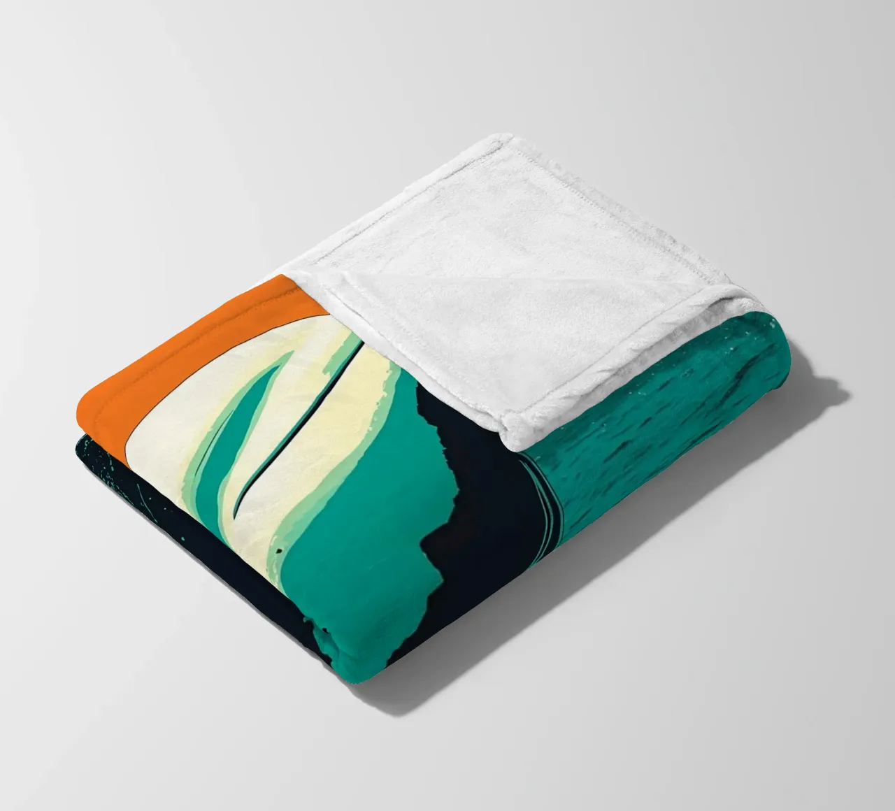 Delfin - Pop Art Fleecedecke von ColorCrash Gallery