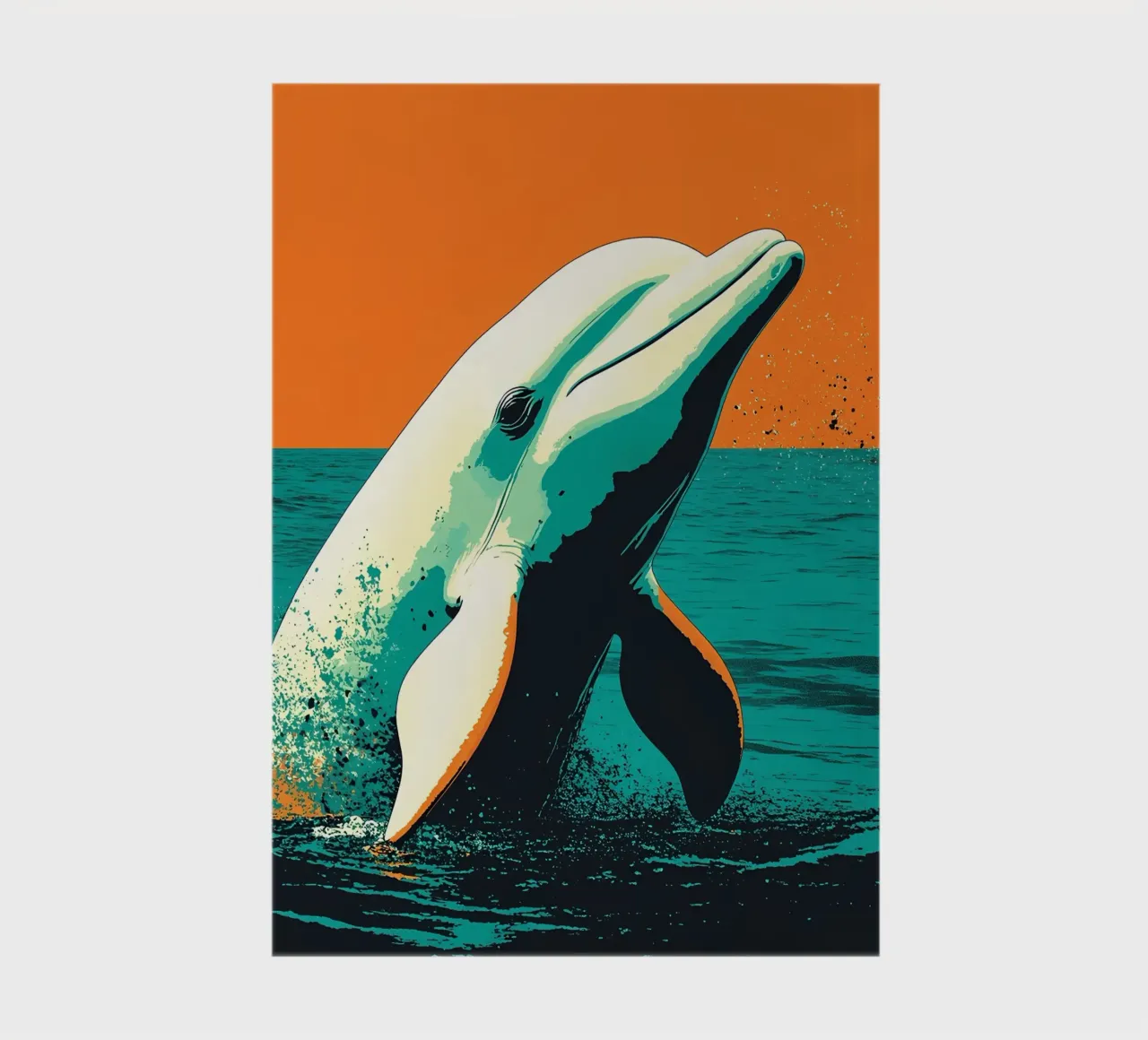 Dolphin - Pop Art notebook by ColorCrash Gallery