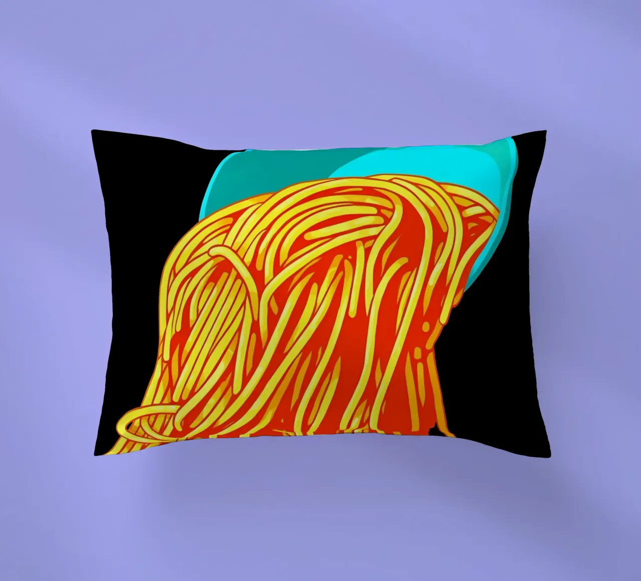 Spaghetti - Pop Art cuscino da ColorCrash Gallery