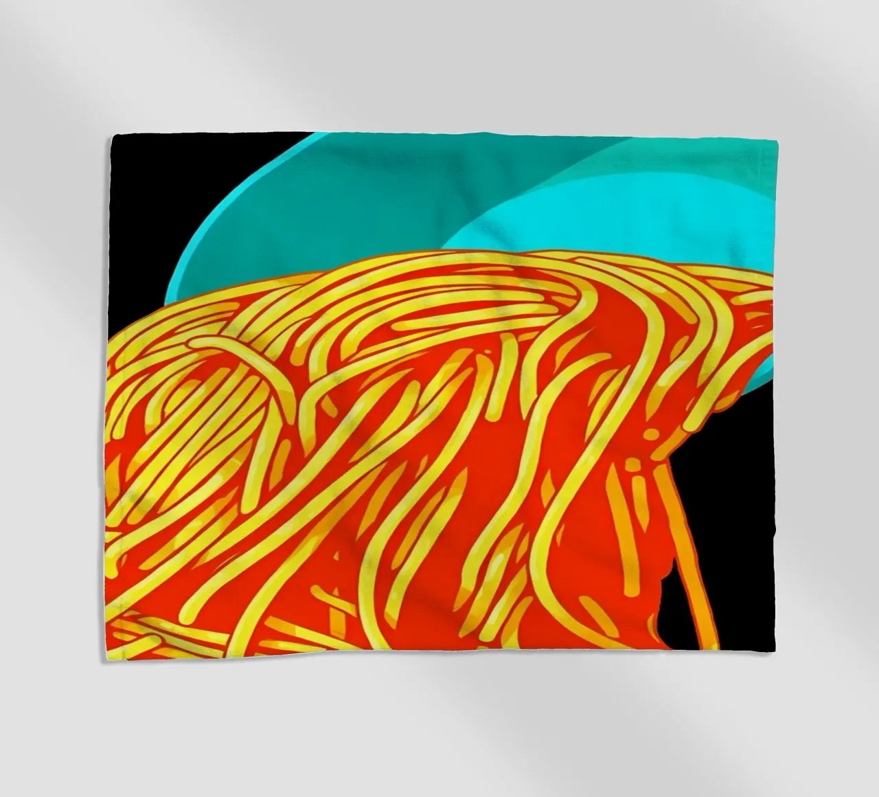 Spaghetti - Pop Art telo mare da ColorCrash Gallery