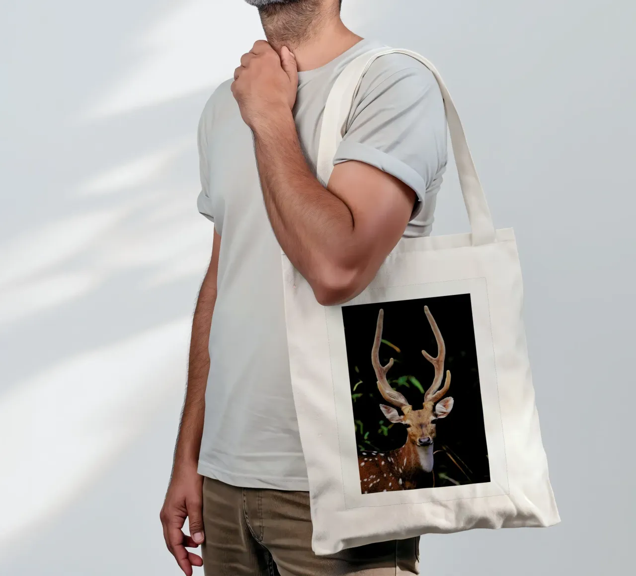 Forest Deer borsa in juta da Natural Kingdom