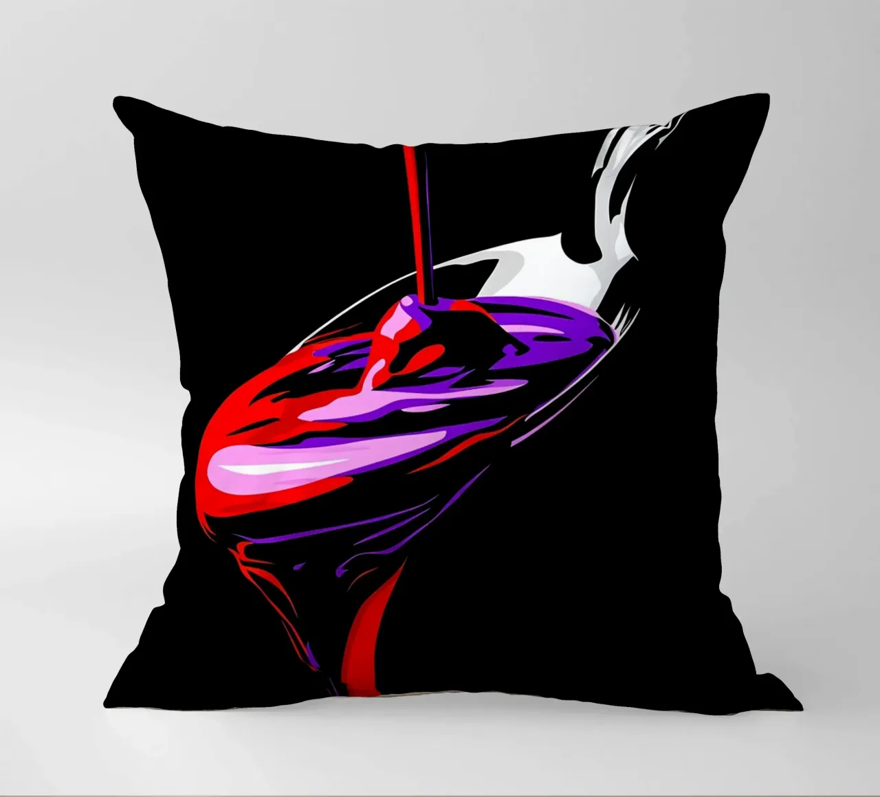 Cucchiaio che gocciola - Pop Art cuscino da ColorCrash Gallery