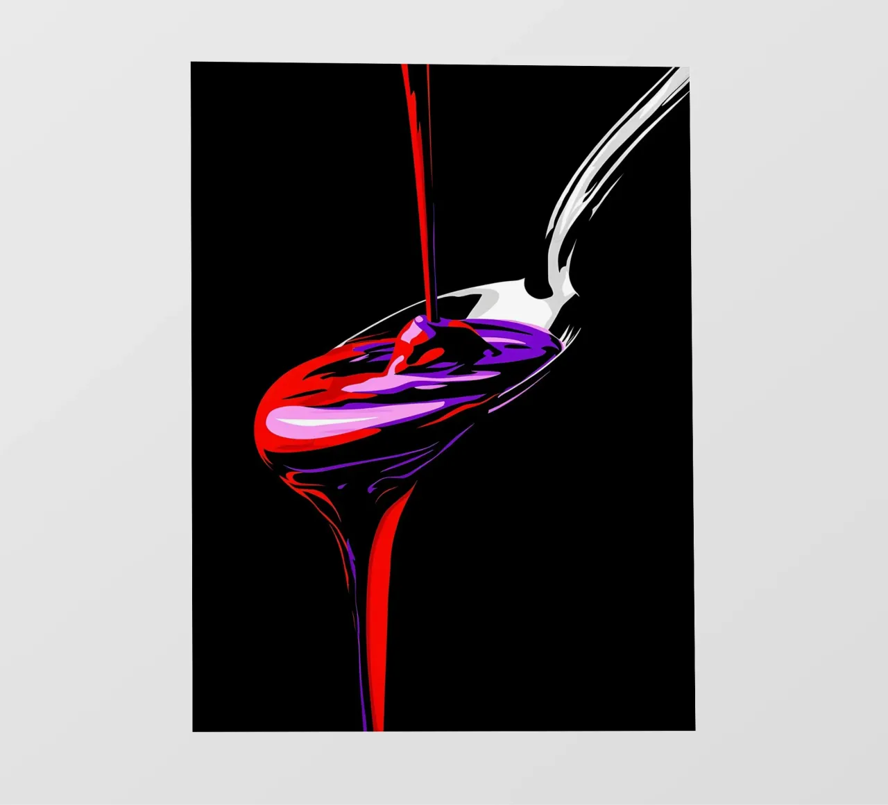 Cucchiaio che gocciola - Pop Art telo in pvc da ColorCrash Gallery