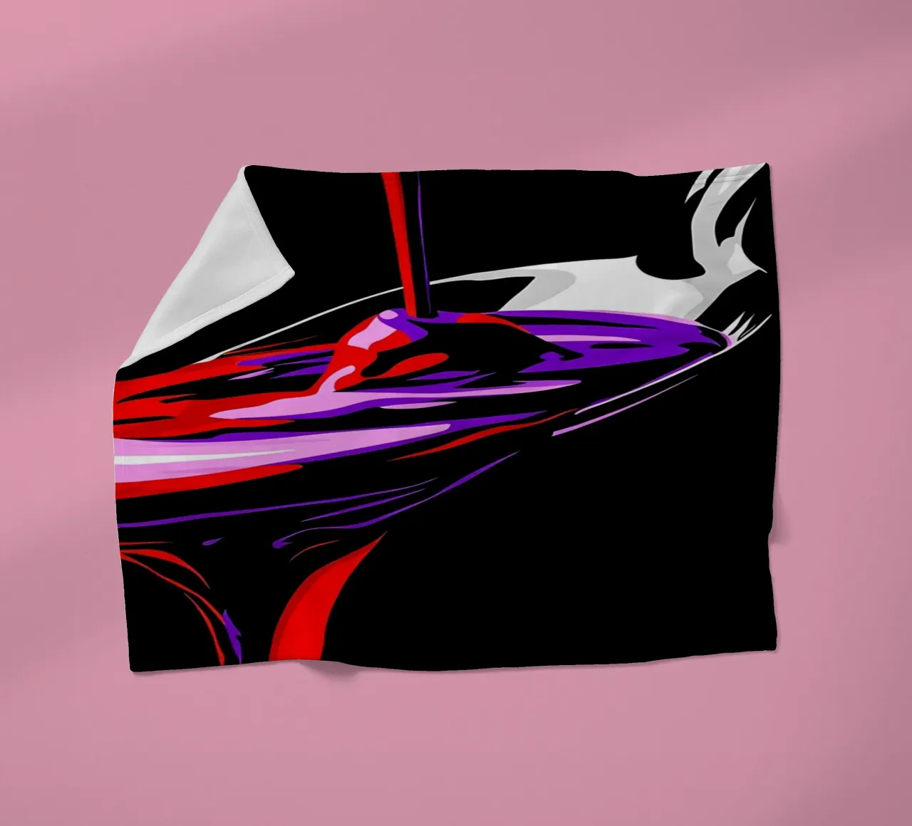 Cucchiaio che gocciola - Pop Art coperta in pile da ColorCrash Gallery