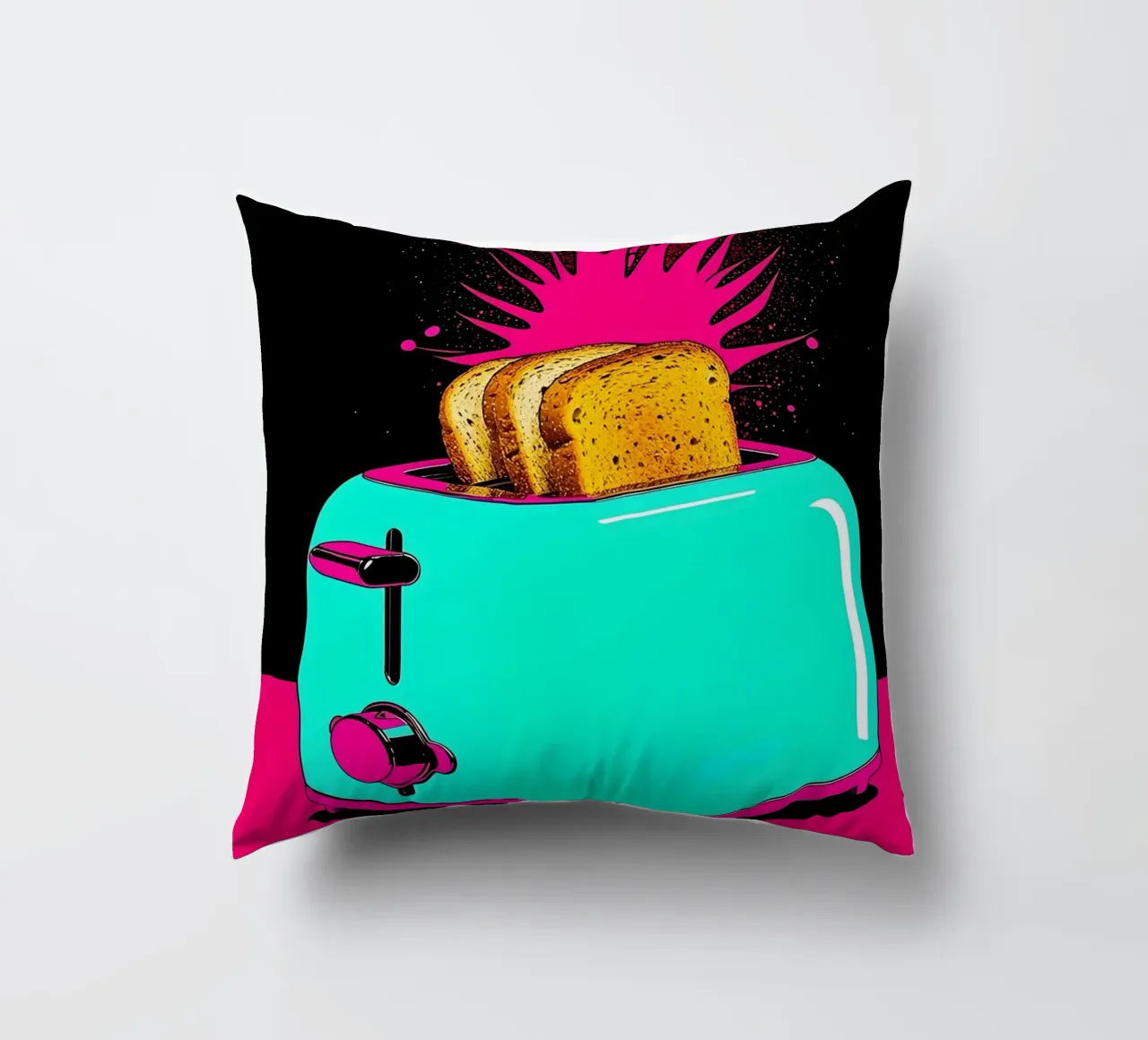 Tostapane - Pop Art cuscino da ColorCrash Gallery