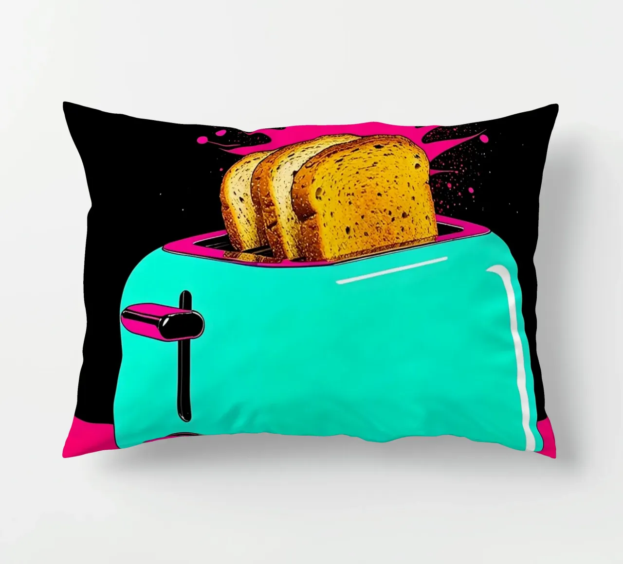 Tostapane - Pop Art cuscino da ColorCrash Gallery
