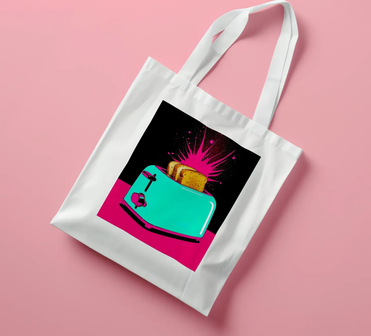Tostapane - Pop Art borsa in juta da ColorCrash Gallery