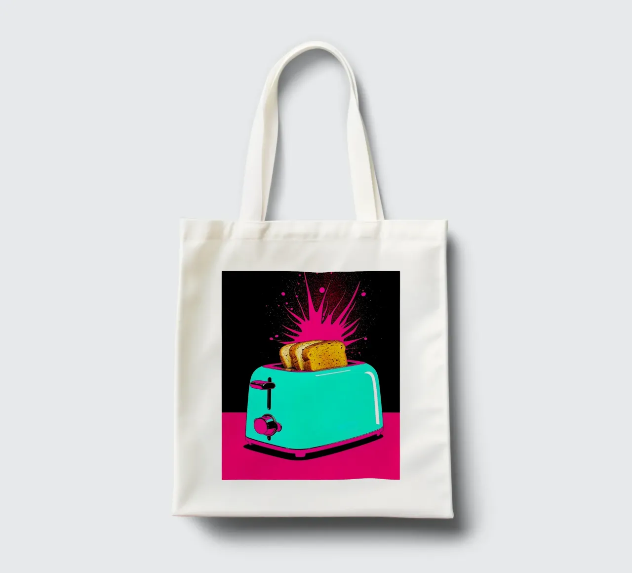 Tostapane - Pop Art borsa in juta da ColorCrash Gallery