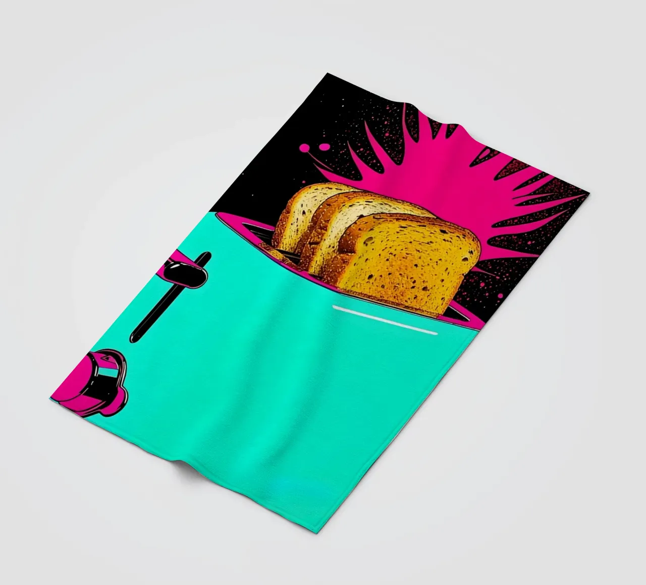 Tostapane - Pop Art coperta in pile da ColorCrash Gallery