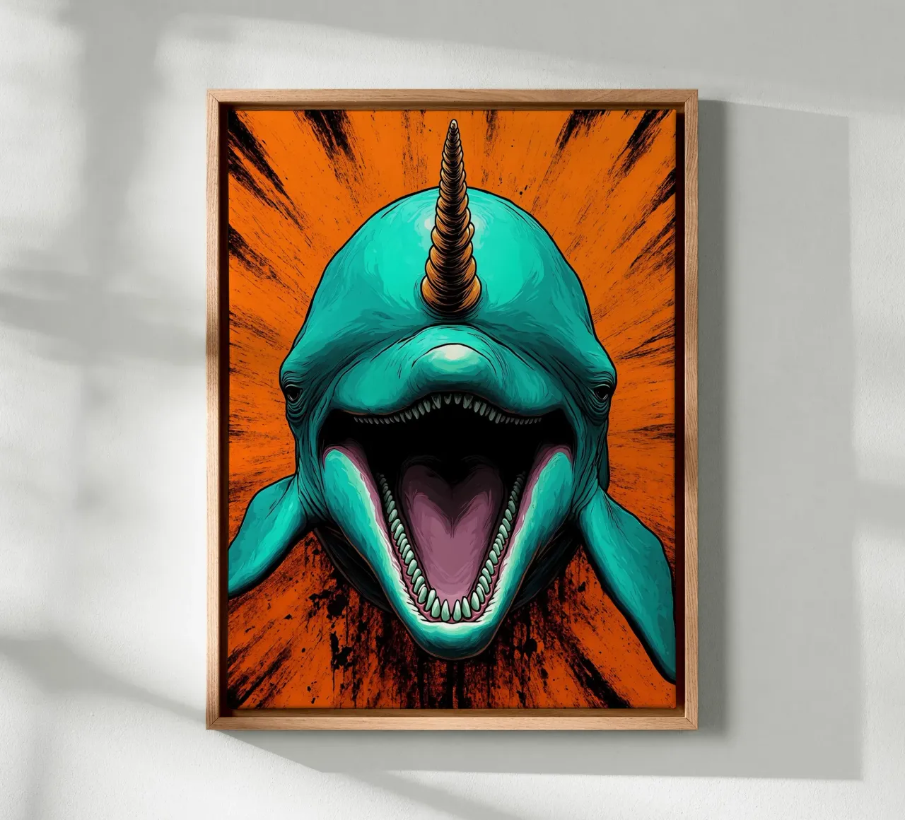 Narvalo - Pop Art tela da ColorCrash Gallery