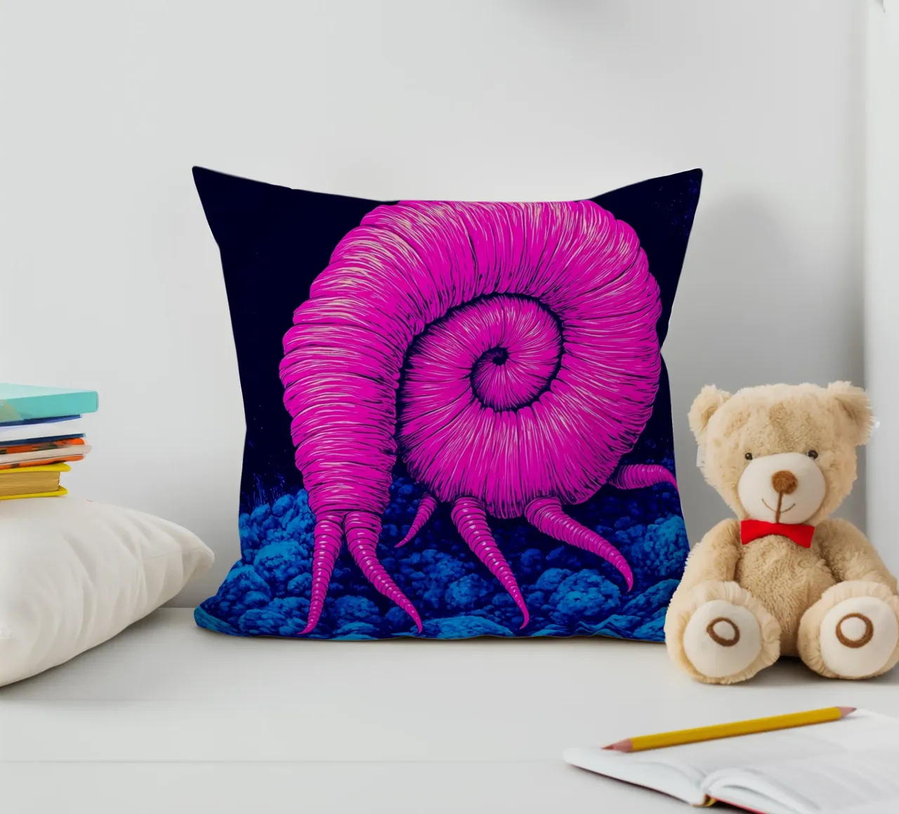 Nautilus - Pop Art cuscino da ColorCrash Gallery