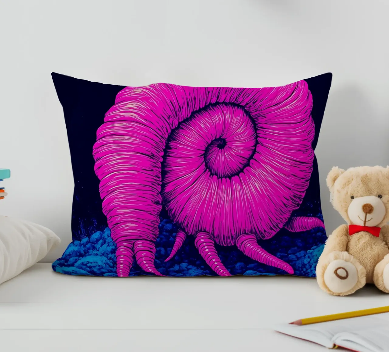 Nautilus - Pop Art cuscino da ColorCrash Gallery