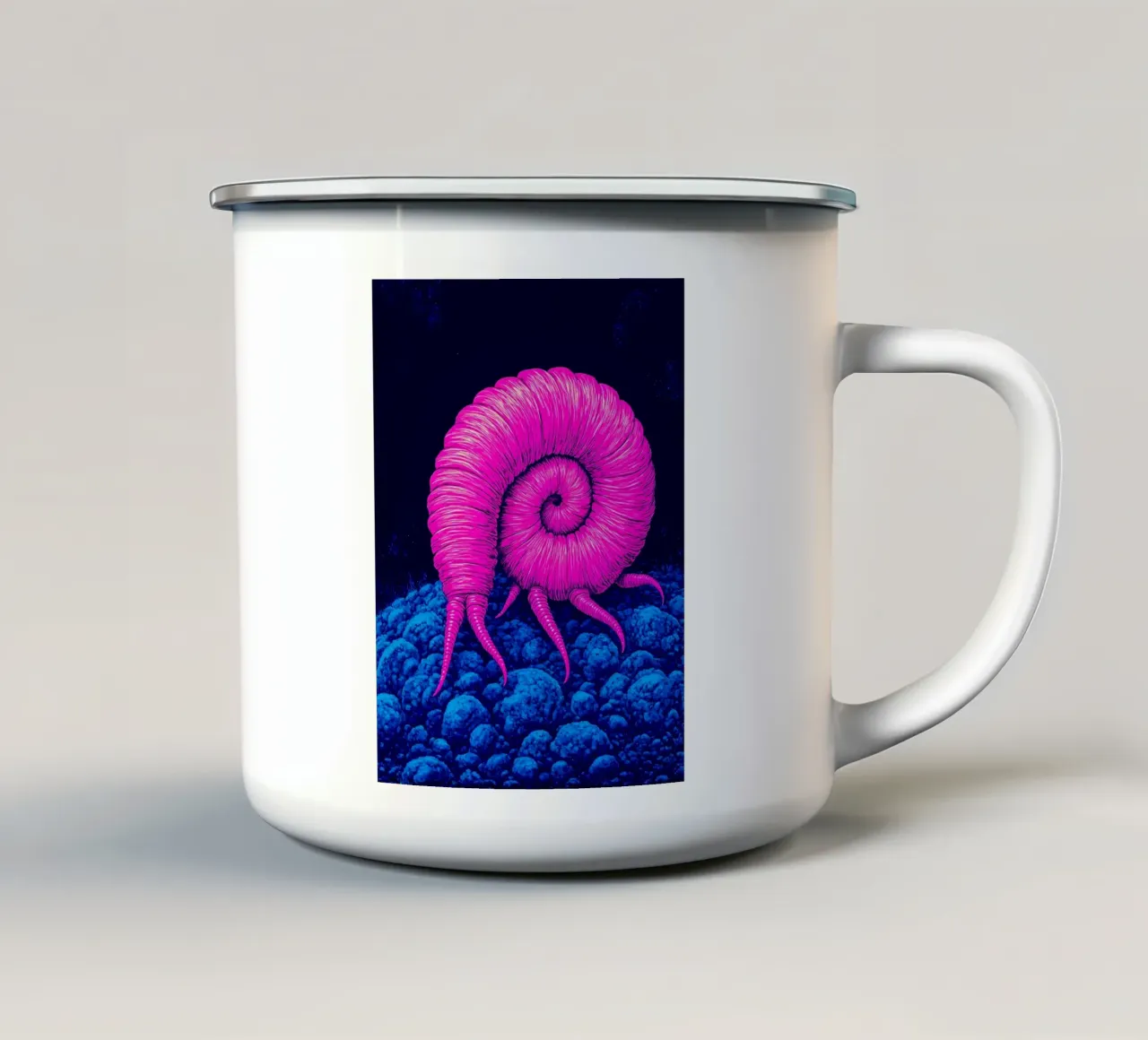 Nautilus - Pop Art tazza in smalto da ColorCrash Gallery