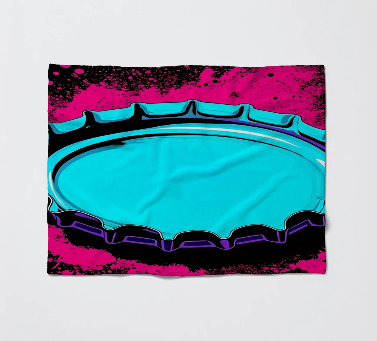 Tappo di bottiglia - Pop Art coperta in pile da ColorCrash Gallery