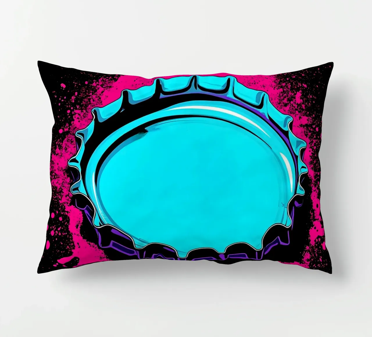 Tappo di bottiglia - Pop Art cuscino da ColorCrash Gallery