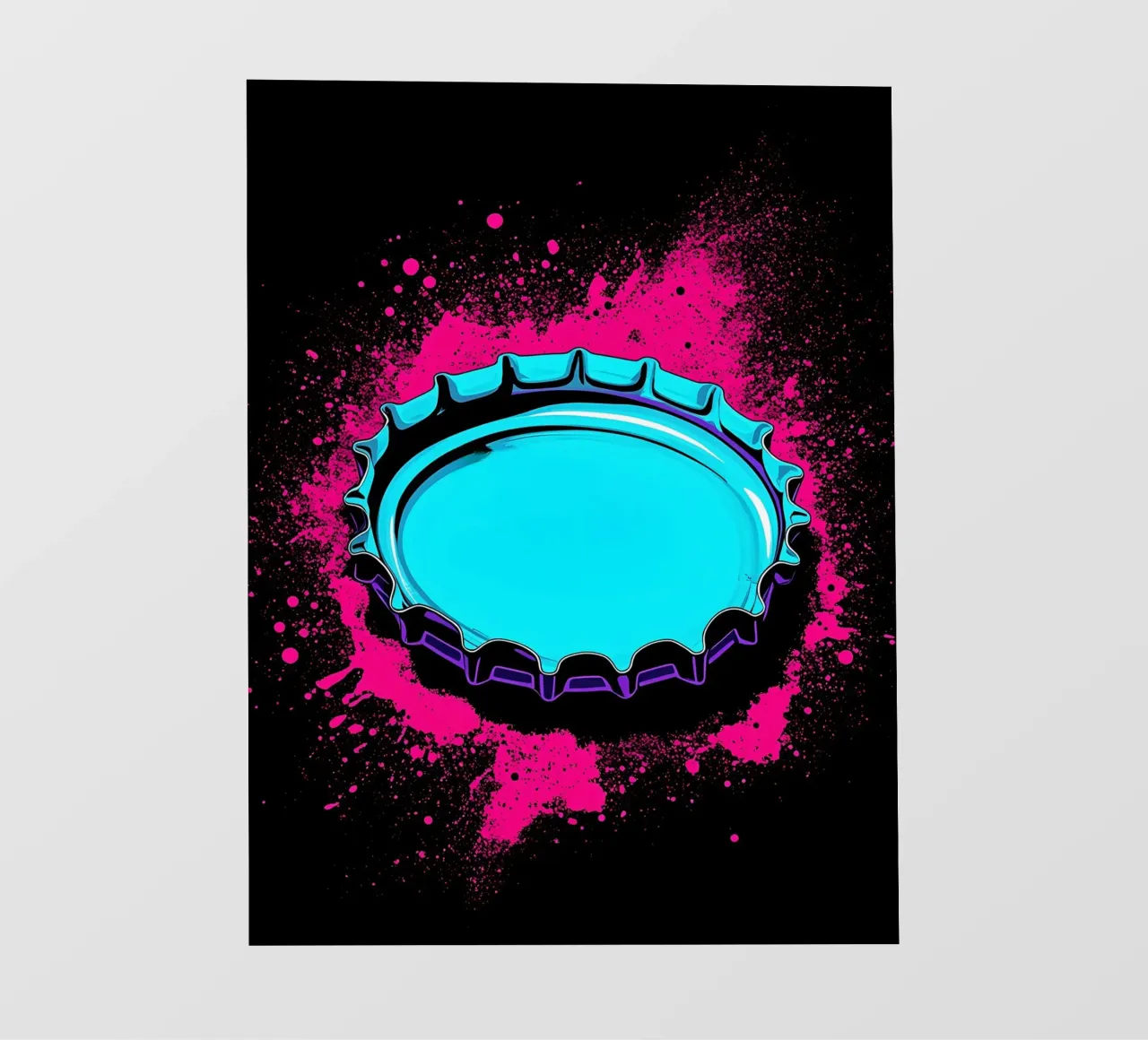 Tappo di bottiglia - Pop Art telo in pvc da ColorCrash Gallery
