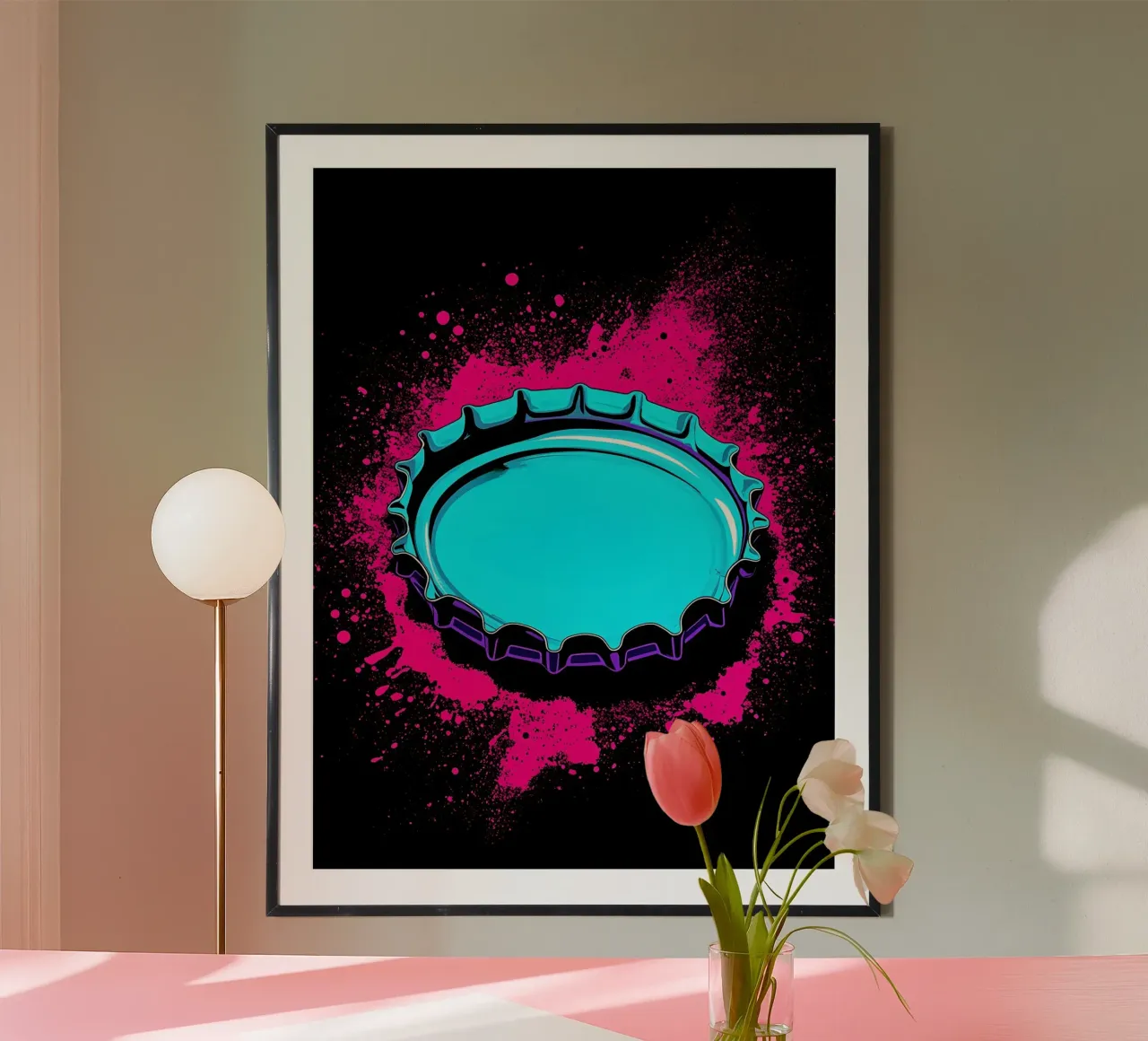 Tappo di bottiglia - Pop Art poster da ColorCrash Gallery