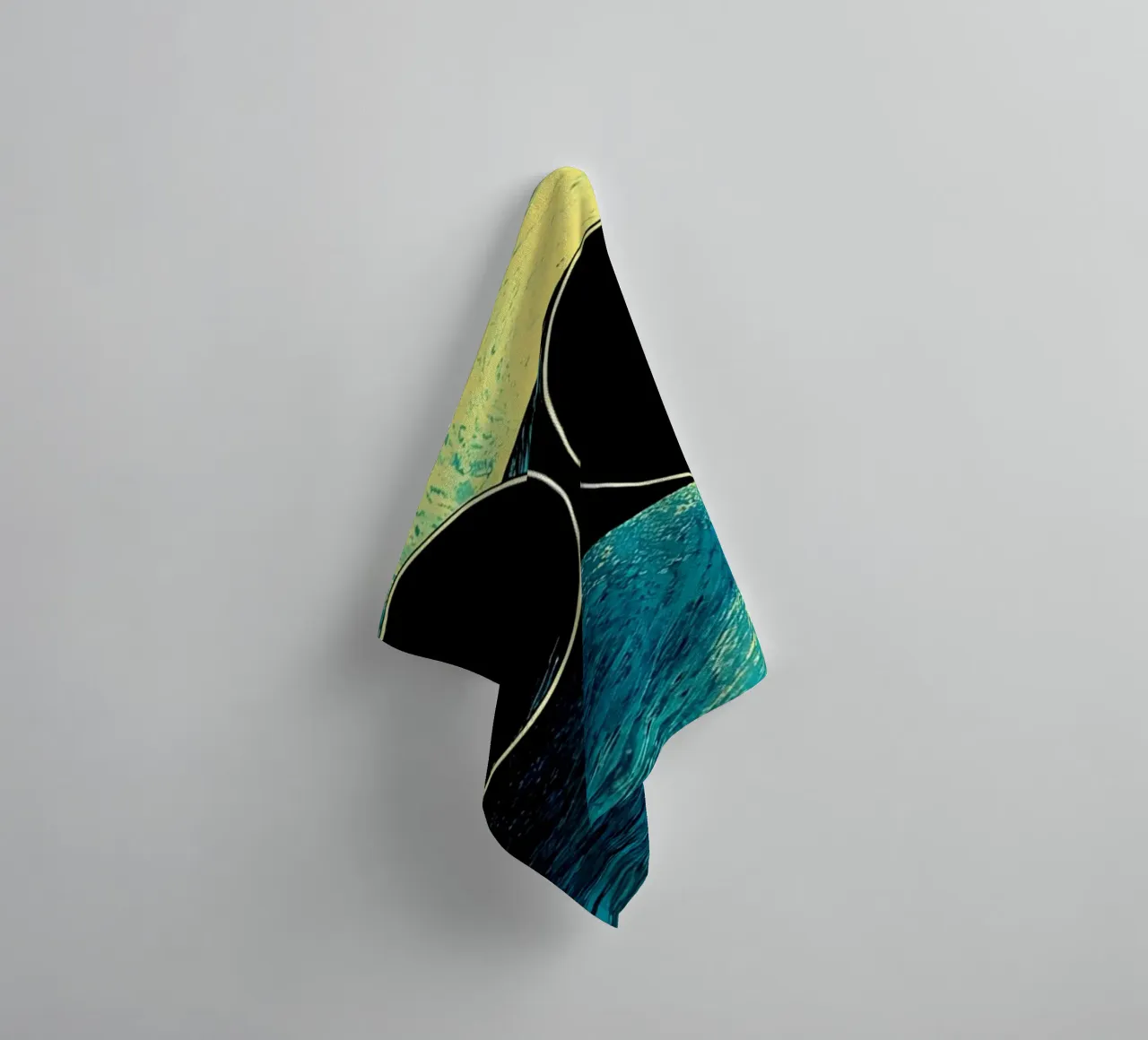 Ruimtetelescopen - Pop Art badhanddoek van ColorCrash Gallery