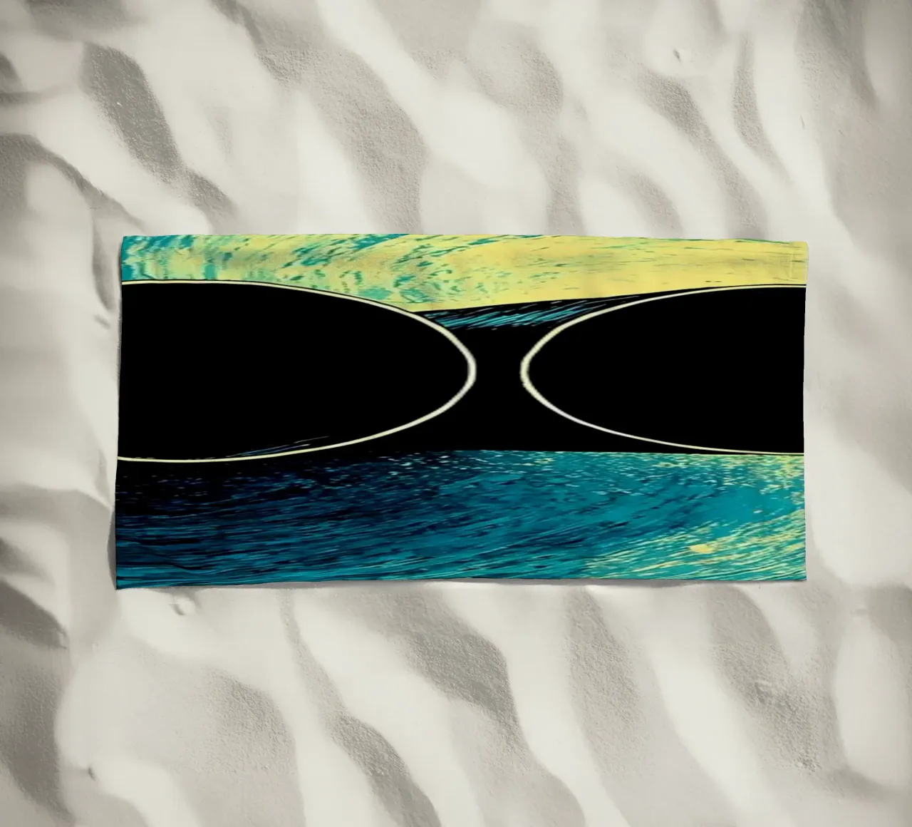 Ruimtetelescopen - Pop Art strandhanddoek van ColorCrash Gallery